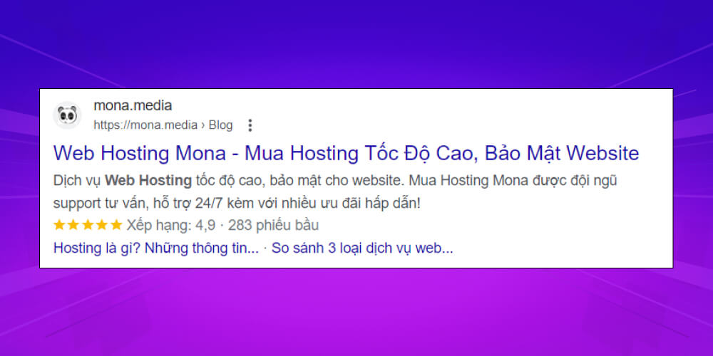 Thẻ mô tả dịch vụ web hosting MONA
