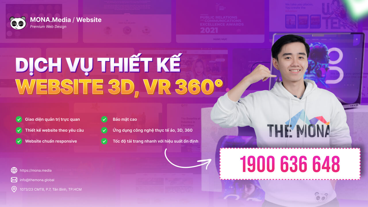 Thiết kế web 3D, VR 360 độ 