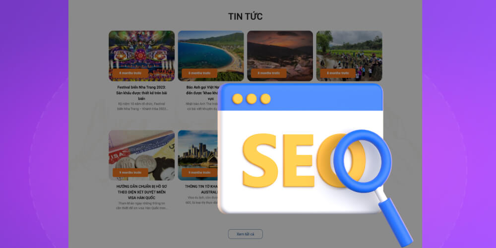 Thiết kế web du lịch chuẩn SEO