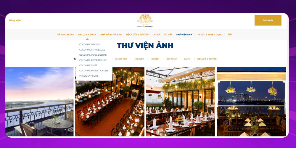 Thiết kế web cho khách sạn 5 sao
