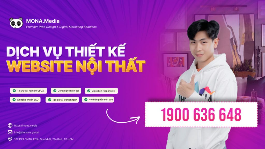 thiết kế web nội thất
