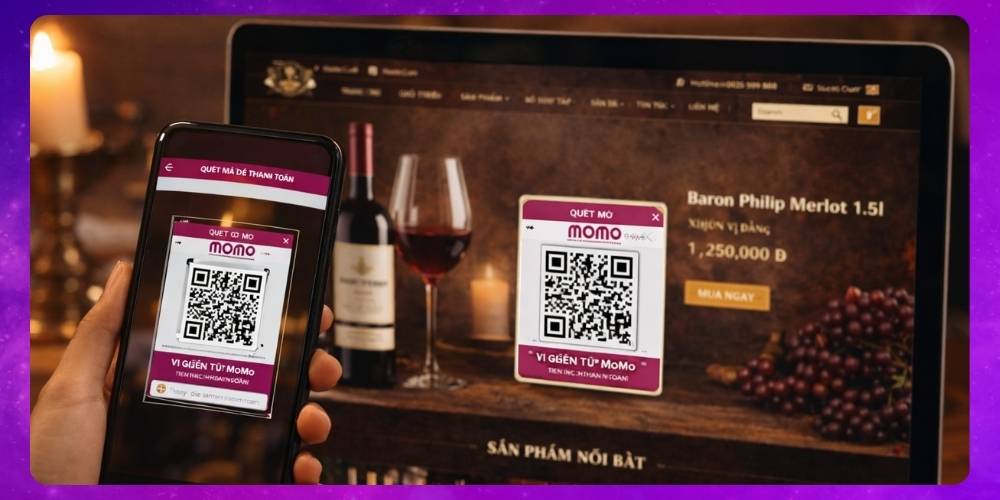 Làm website bán rượu với hệ thống thanh toán đa kênh