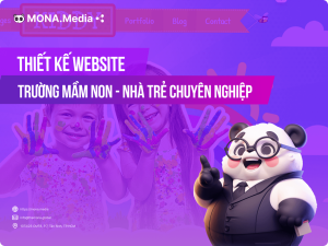 Thiết kế website cho trường mầm non, nhà trẻ trọn gói uy tín