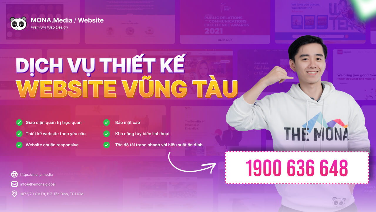 Thiết kế web Vũng Tàu tại MONA