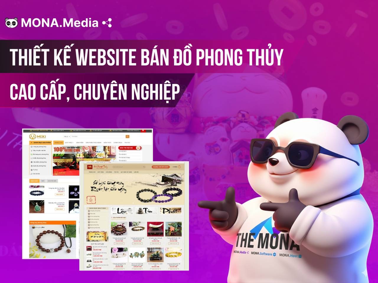 Thiết kế website bán đồ phong thuỷ chuyên nghiệp, cao cấp