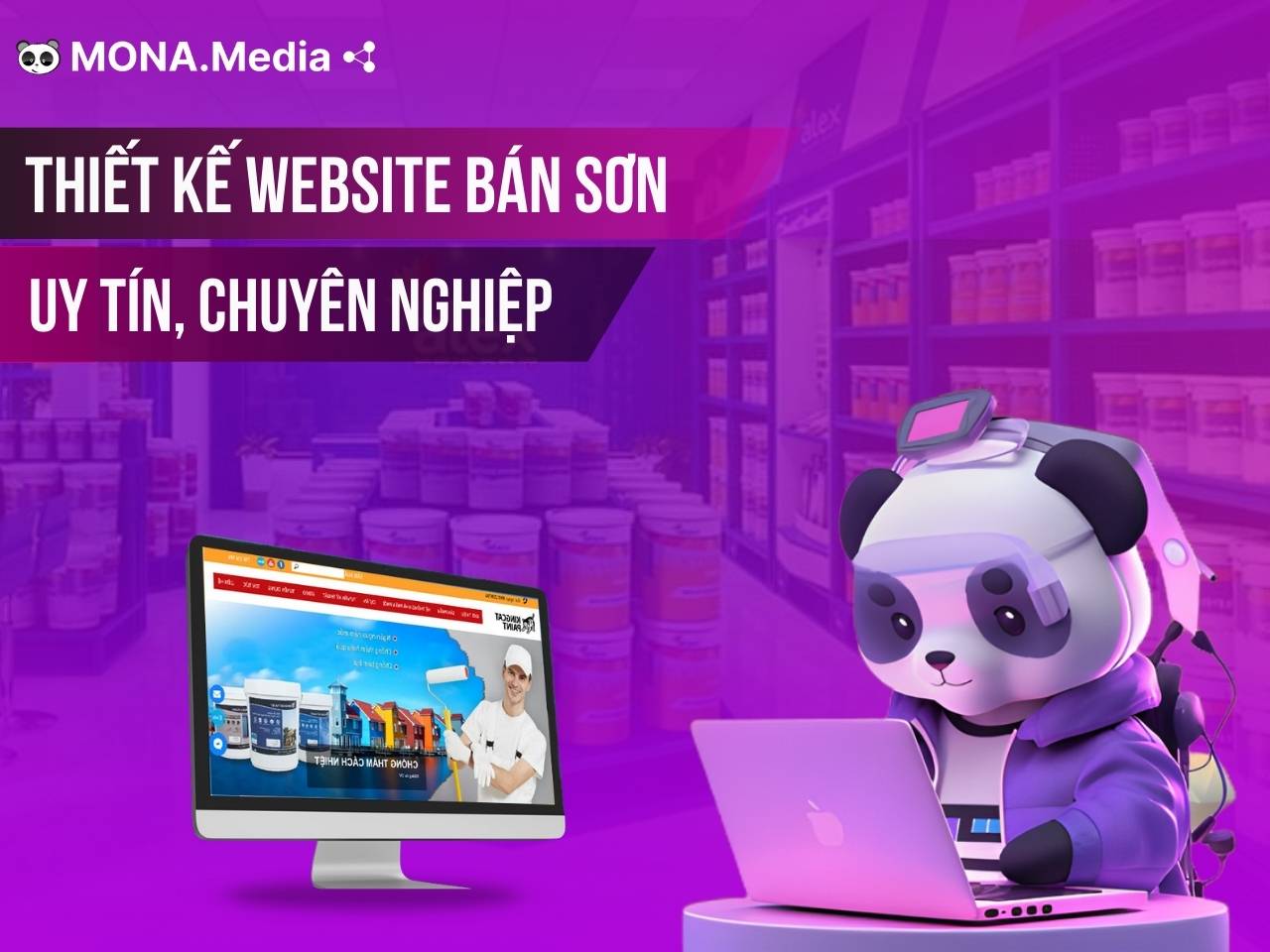 Thiết kế website bán sơn chuyên nghiệp, hiệu quả