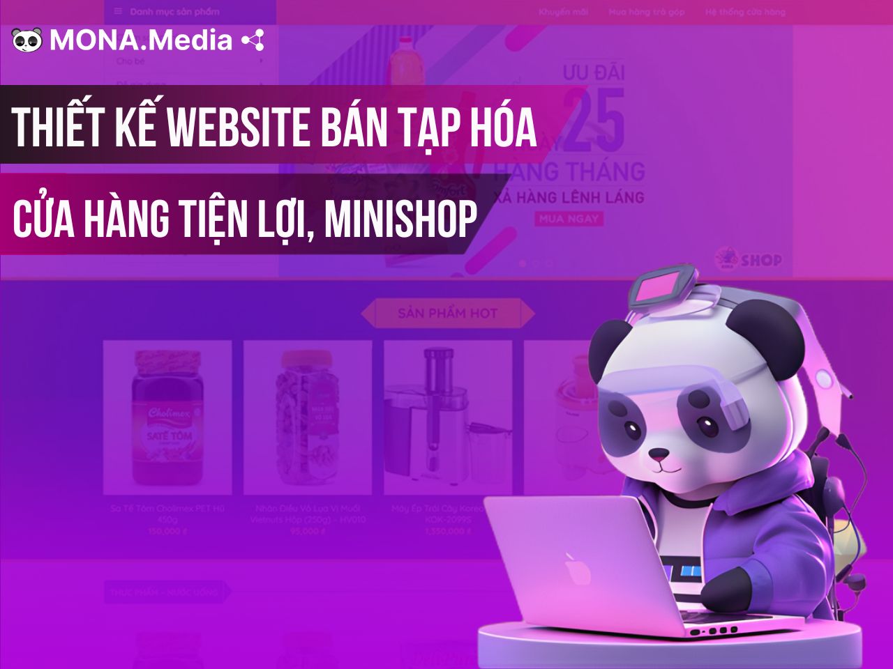 Thiết kế website bán tạp hóa