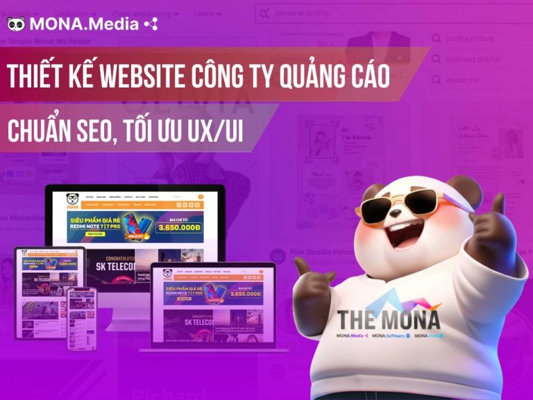 Thiết kế website công ty quảng cáo, Marketing agency sáng tạo, độc đáo