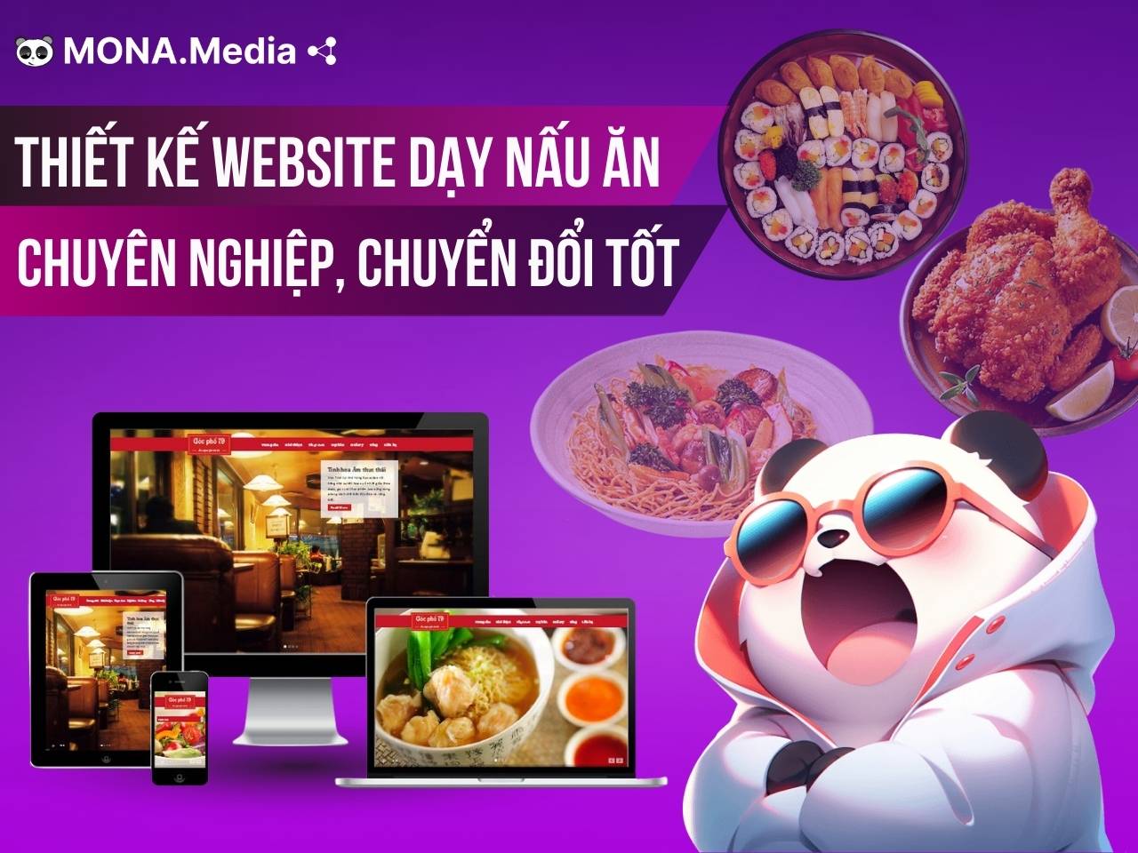 Thiết kế website dạy nấu ăn chuyên nghiệp, chuẩn SEO