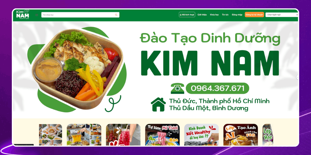Thiết kế website dạy nấu ăn giúp quảng bá thương hiệu dễ dàng hơn