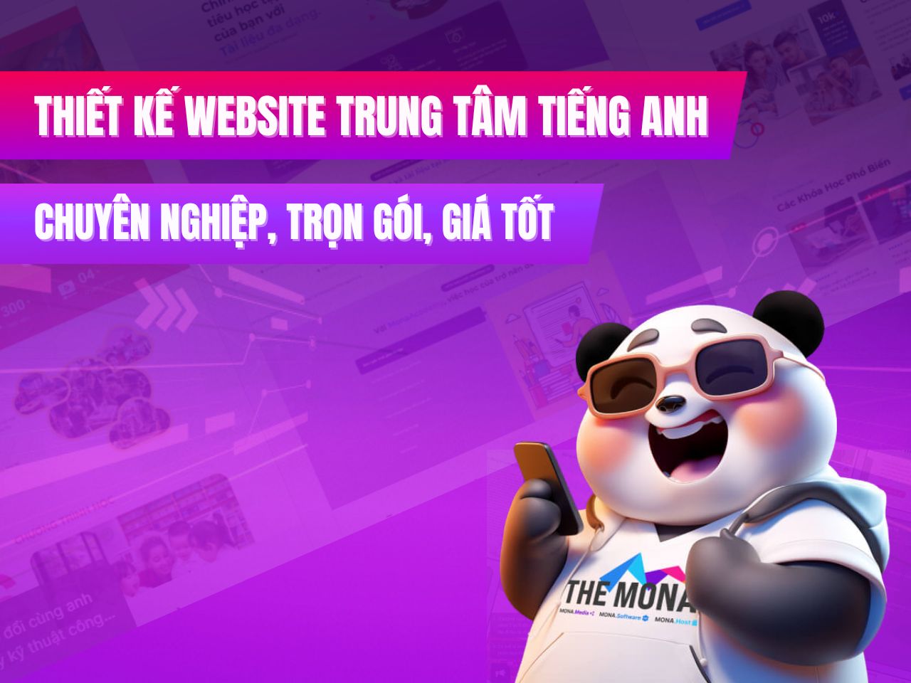 Thiết kế website trung tâm tiếng Anh