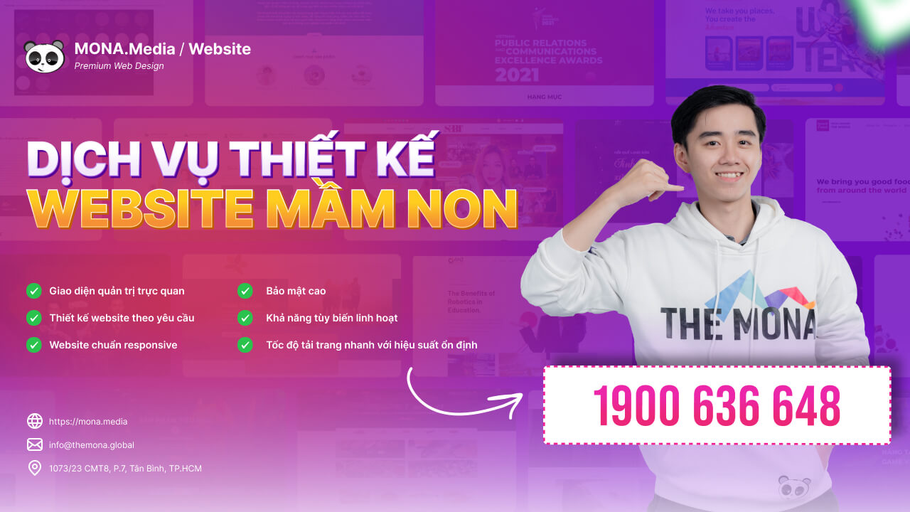 thiết kế website trường mẫu giáo
