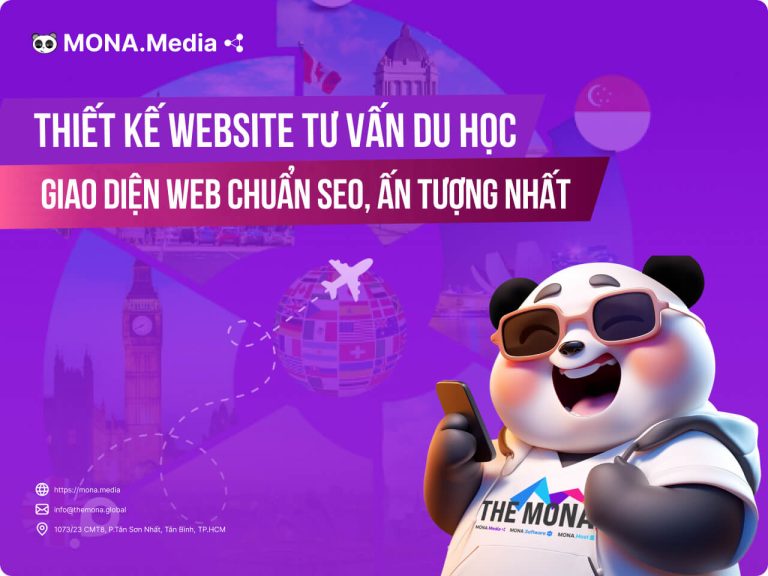 Thiết kế website tư vấn du học, học bổng chuẩn SEO, ấn tượng