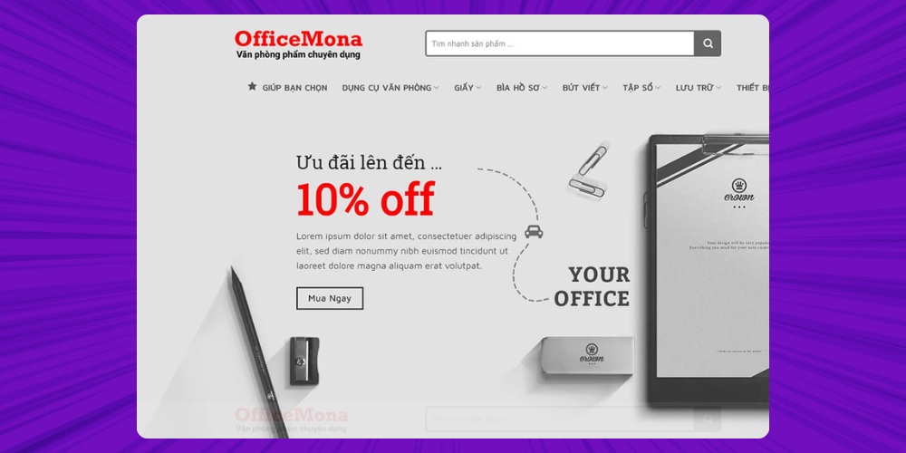 Quản trị viên làm việc thuận tiện hơn khi thiết kế web văn phòng phẩm