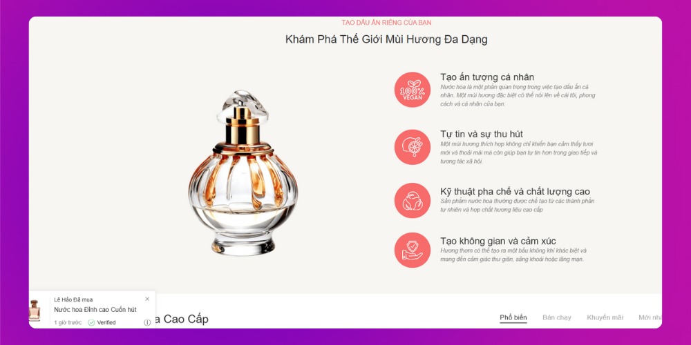 Tiết kiệm chi phí khi thiết kế website nước hoa