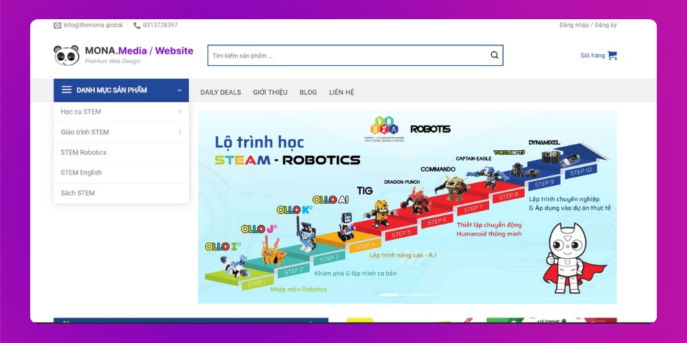 Tối ưu thiết kế wesite nhà sách chuẩn SEO