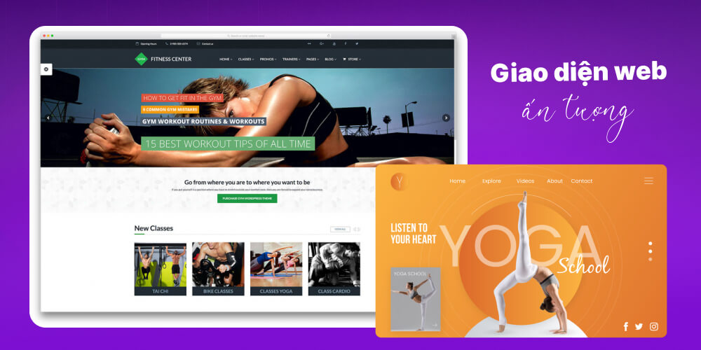Trang giới thiệu phòng tập gym