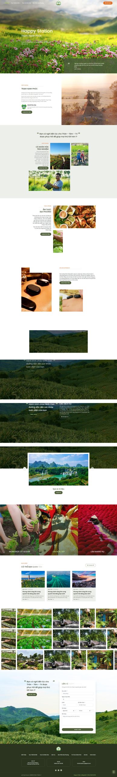 trang web mẫu du lịch thiên nhiên