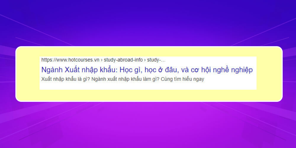 Thẻ mô tả tìm kiếm chưa hiệu quả