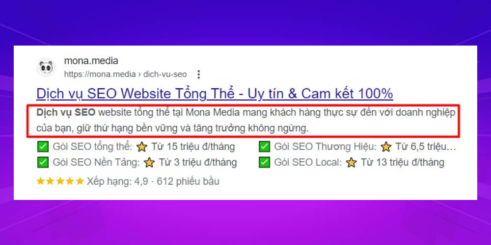 Thẻ meta hiệu quả, chuẩn SEO của MONA