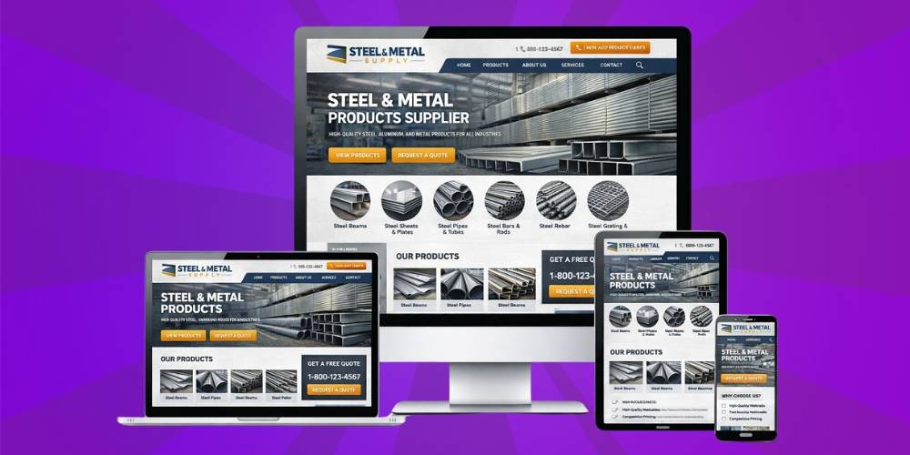 Thiết kế web bán sắt thép giúp doanh nghiệp chủ động tiếp cận khách hàng