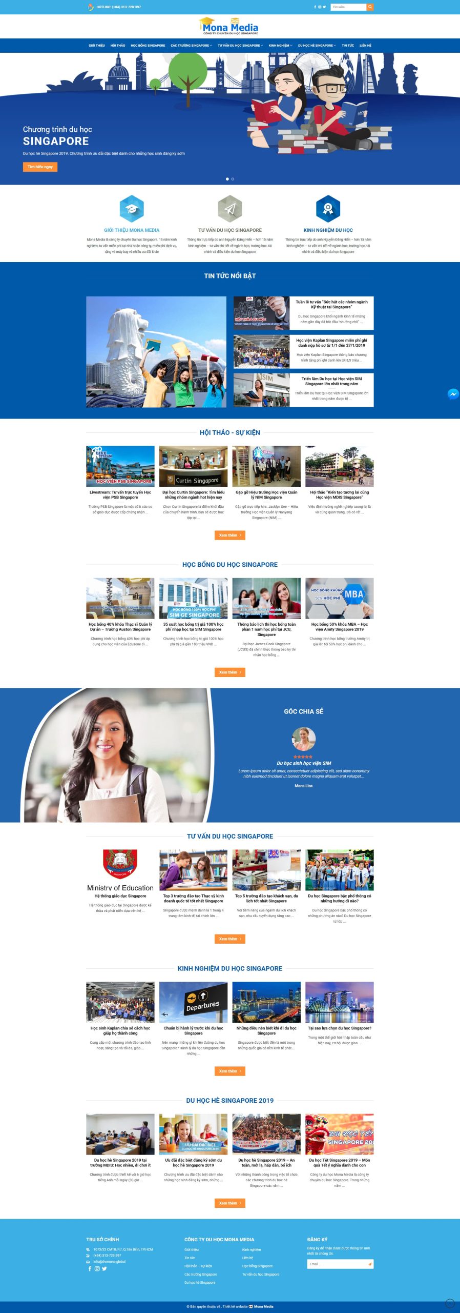 web du học chuẩn SEO