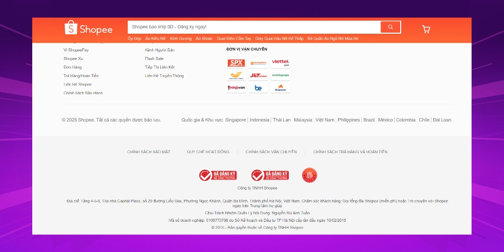 Website cần đăng ký với Bộ Công Thương