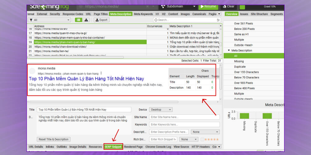 Xem và chỉnh sửa Rich Snippets với công cụ Screaming Frog