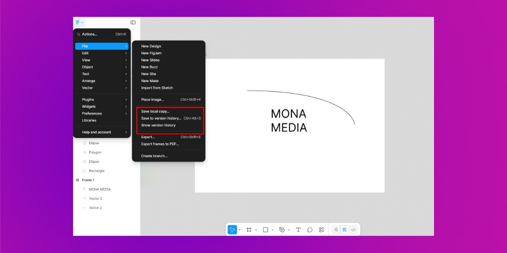 Lưu file sau khi tạo web bằng Figma Lưu file sau khi tạo web bằng Figma