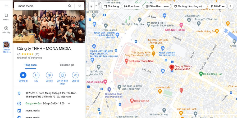 google maps mona media
