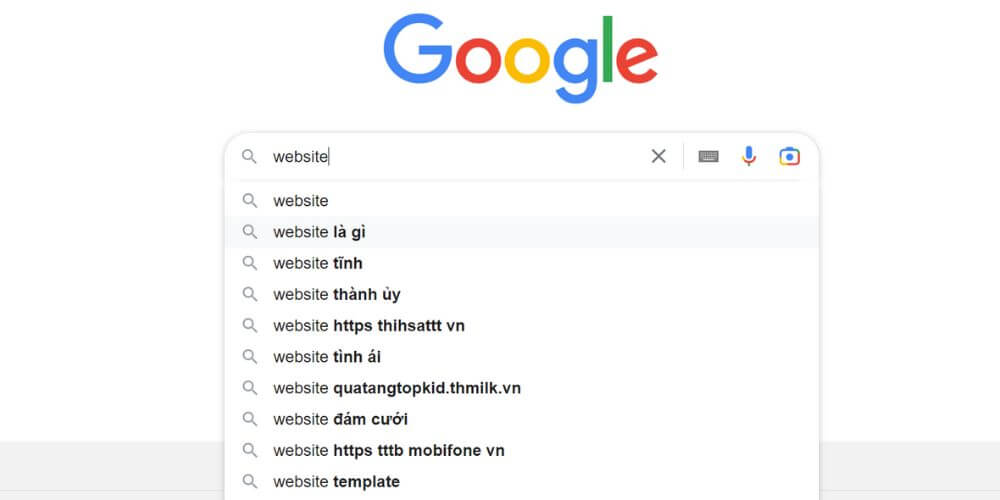 chức năng Google Suggest trong việc tìm kiếm từ khóa liên quan