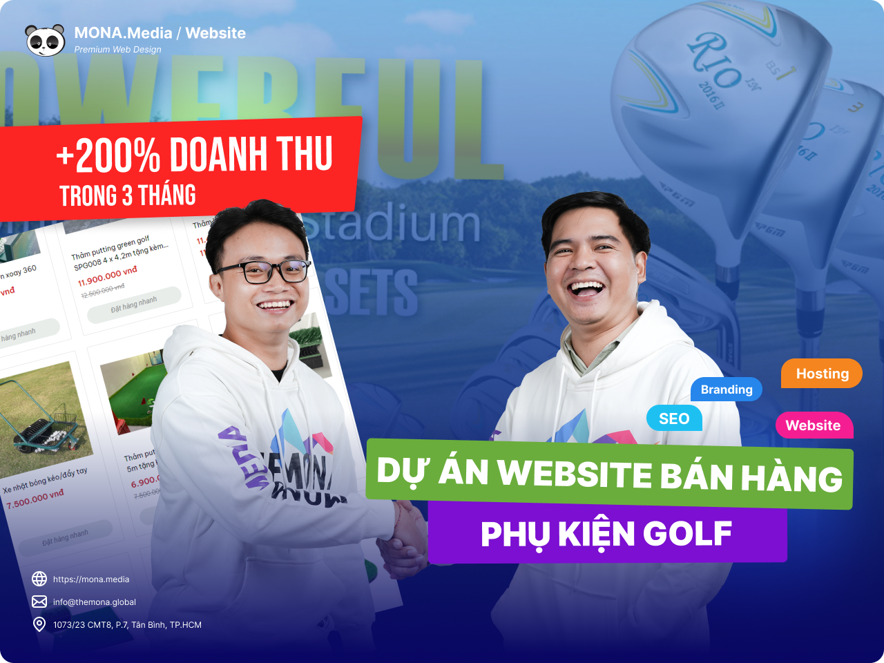 Sportgo - Dự án website bán hàng phụ kiện Golf