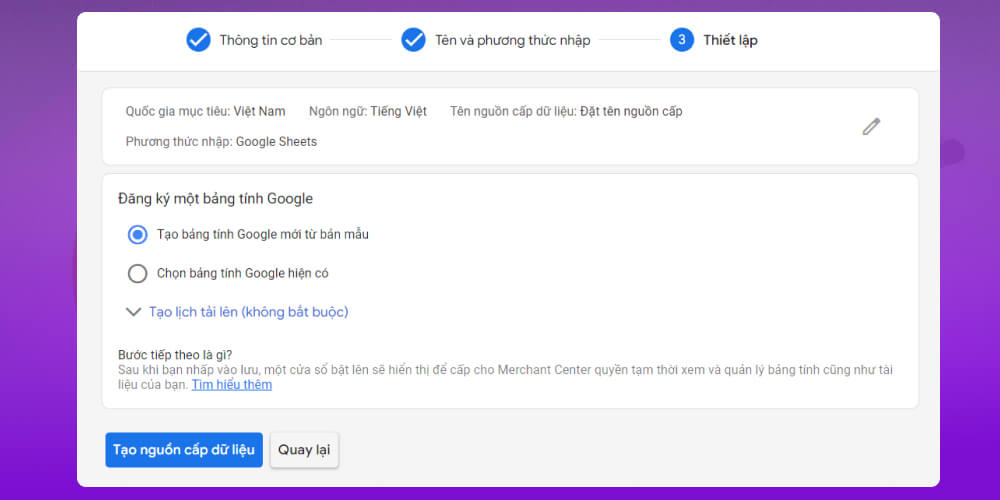 bảng tính google
