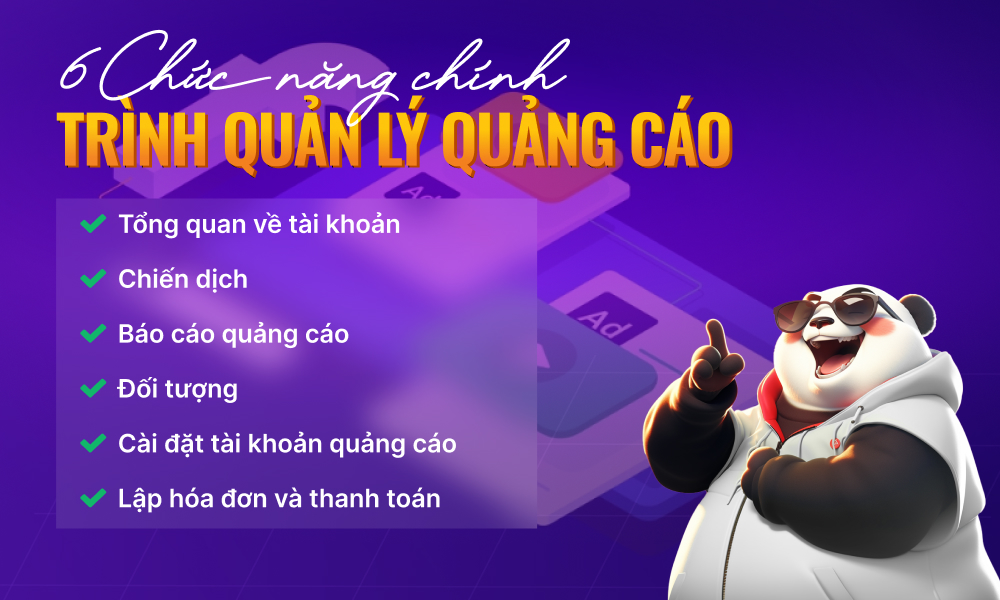 Các chức năng trình quản lý quảng cáo trên Facebook