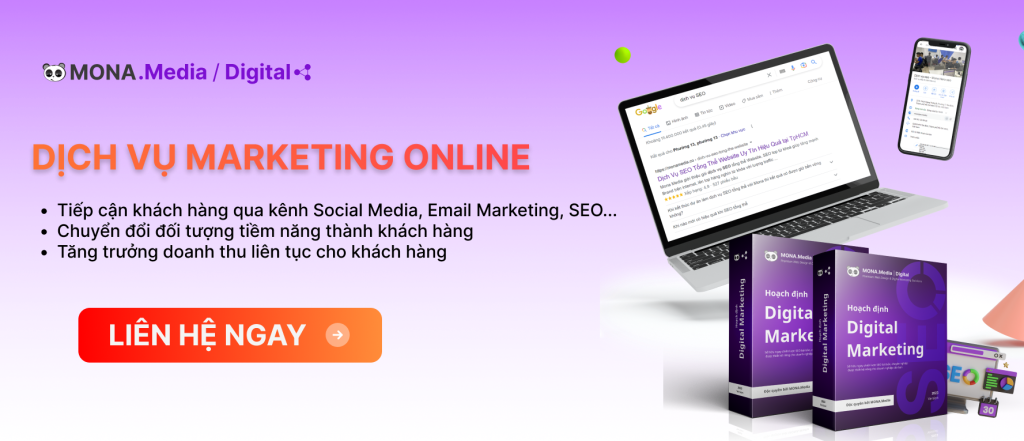 dịch vụ marketing online mona mediia