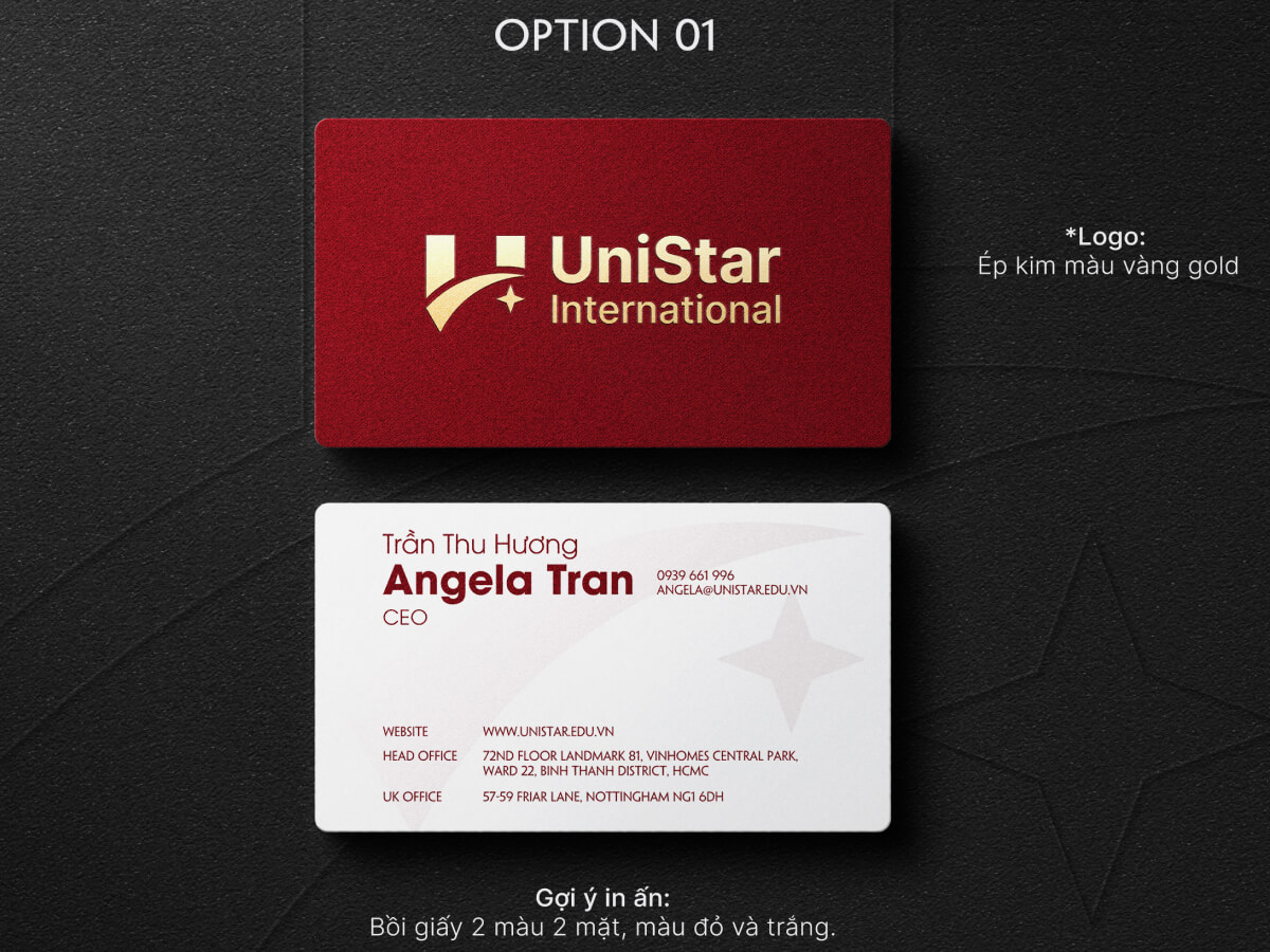 Mẫu thực hiện dịch vụ thiết kế name card