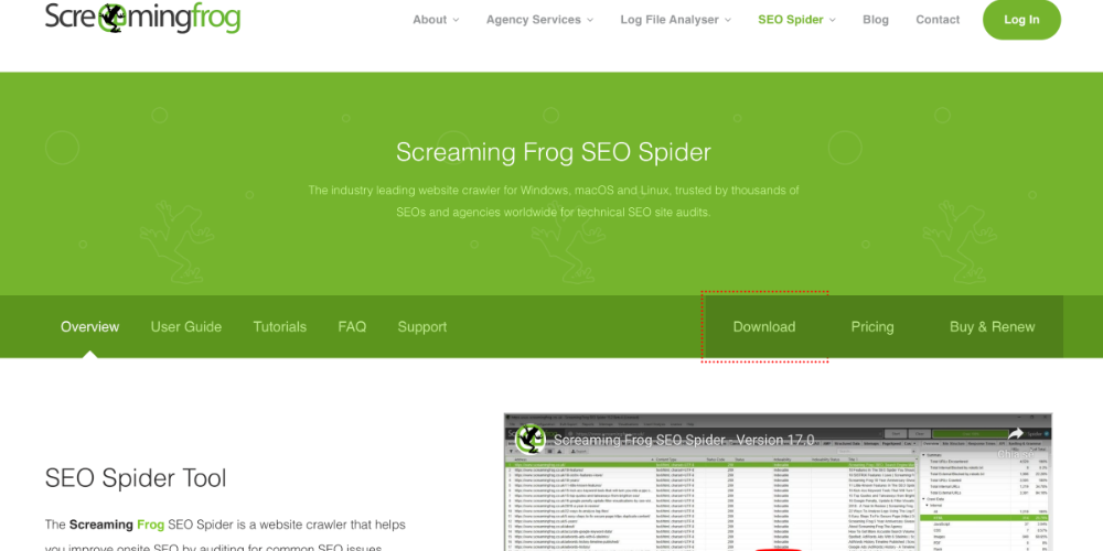 phần mềm seo chuyên nghiệp screaming frog