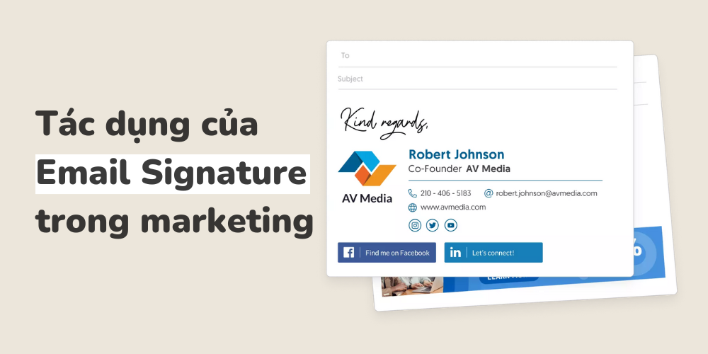 Tác dụng của chữ ký Email trong marketing