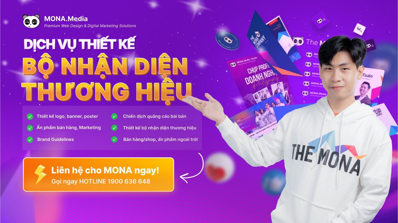 Thiết kế bộ nhận diện thương hiệu tại MONA Media