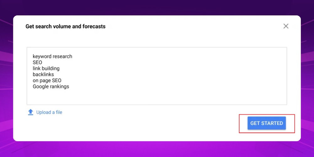 Tải danh sách từ khóa từ Google Keyword Planner Tải danh sách từ khóa từ Google Keyword Planner