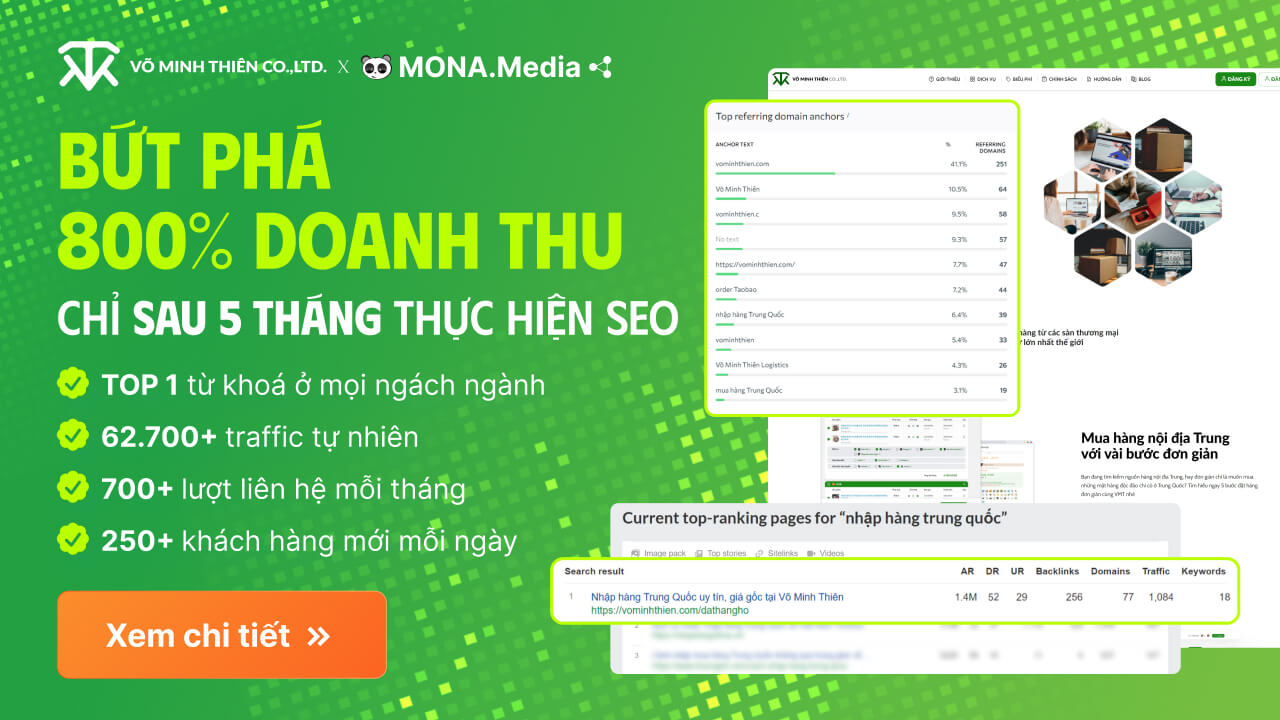 case study chiến lược SEO tại MONA