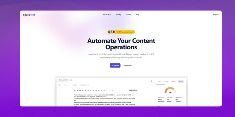 Công cụ AI NeuralText tìm từ khóa 