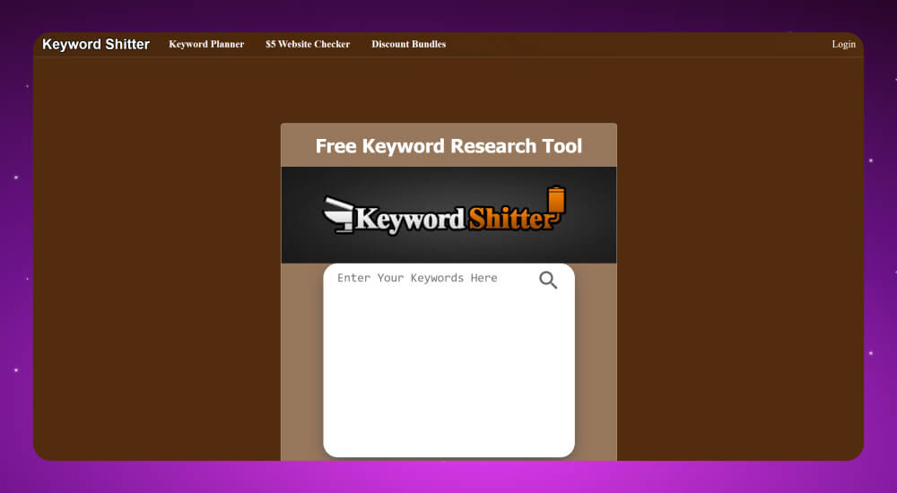 Công cụ tìm từ khóa Keyword Shitter Công cụ tìm từ khóa Keyword Shitter