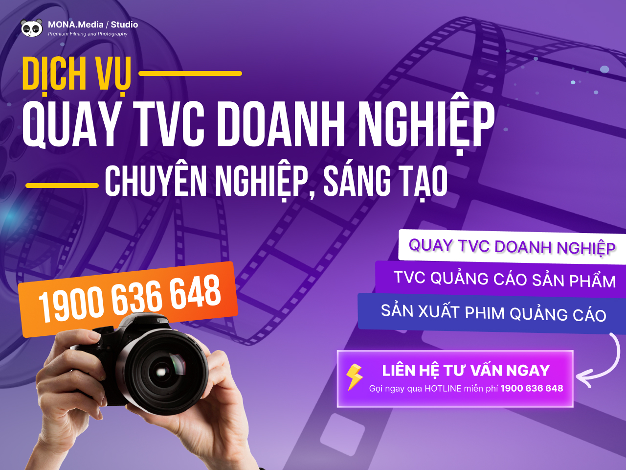 Dịch vụ quay TVC chuyên nghiệp tại MONA Media