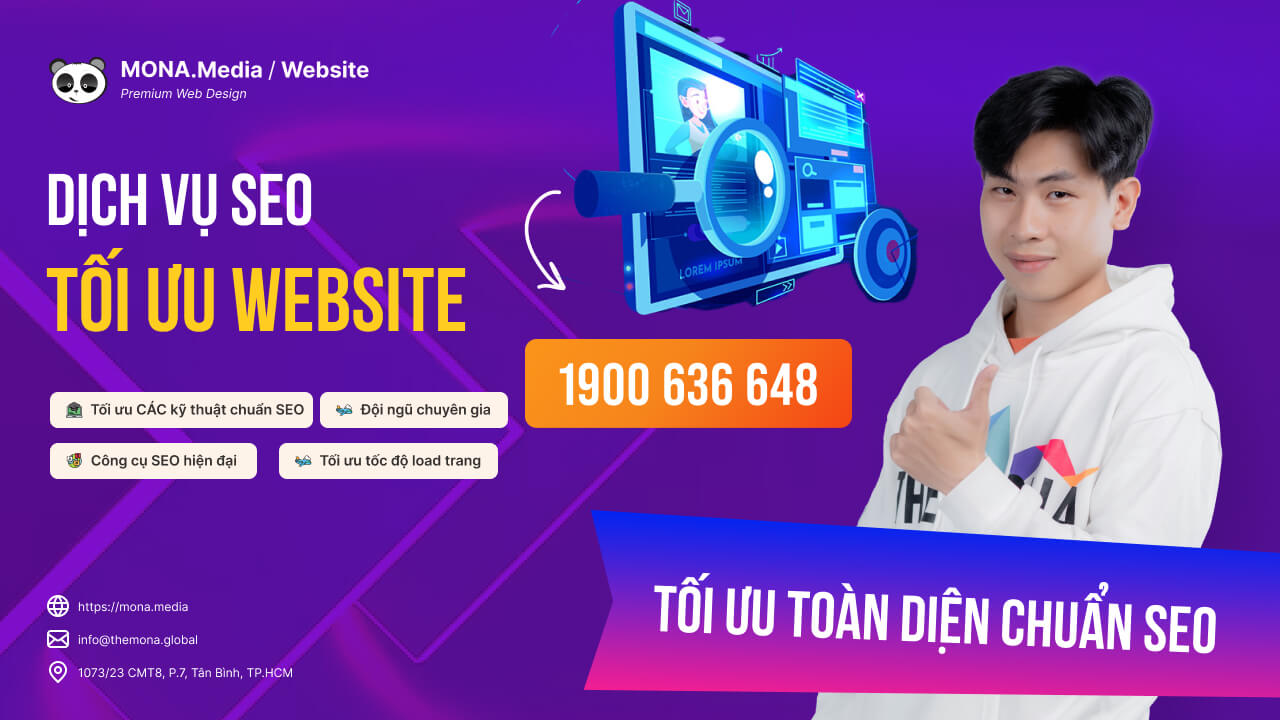 Dịch vụ tối ưu website chuyên nghiệp tại MONA