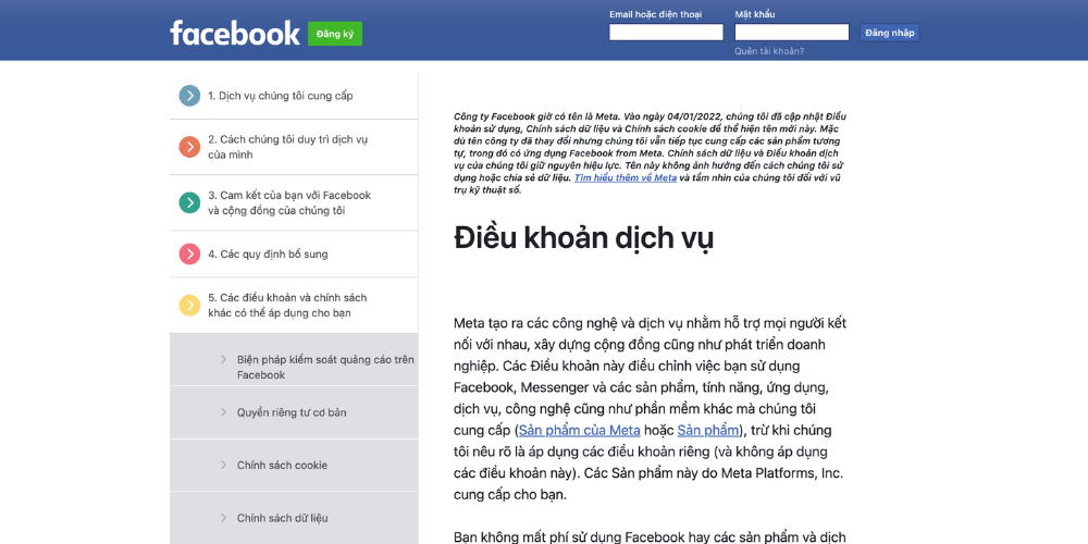 điều kiện để tạo facebook chính chủ