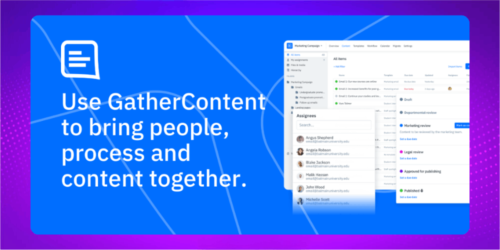 Gathercontent là công cụ quản lý nội dung dễ dàng