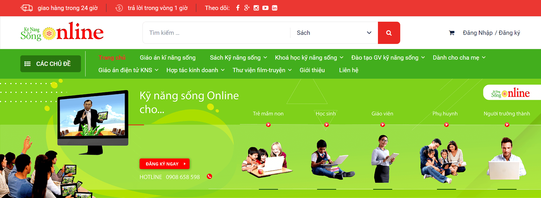 Tự bán khoá học online thông qua website học trực tuyến riêng