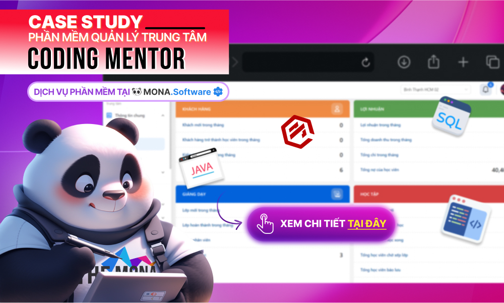 Case study phần mềm quản lý trung tâm Coding Mentor