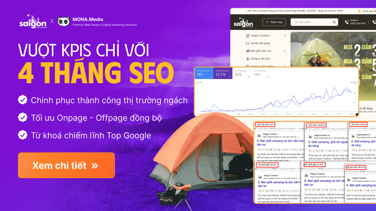 Case Study dịch vụ SEO cho SAIGON Outdoor Case Study dịch vụ SEO cho SAIGON Outdoor